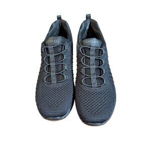 Skechers Sneakers Slip On Sneakers Black Sz 8.5 Memory Foam Gym Athleisure NWB